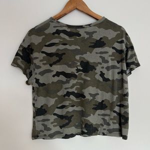 Camo Cropped Tee